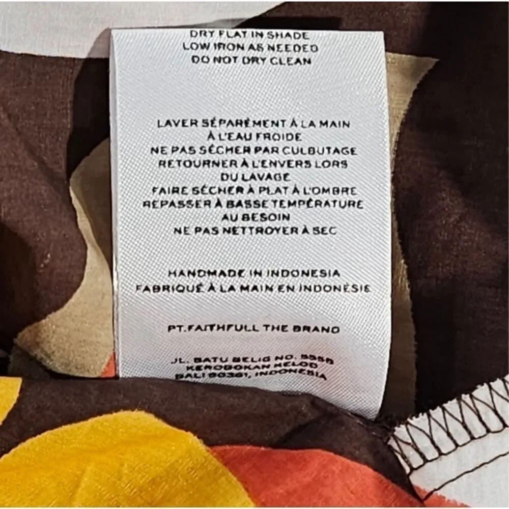 Faithfull the Brand Celvia Pant Ulani Floral Print Wide Leg Pull on S NWT Sale - Picture 16 of 16